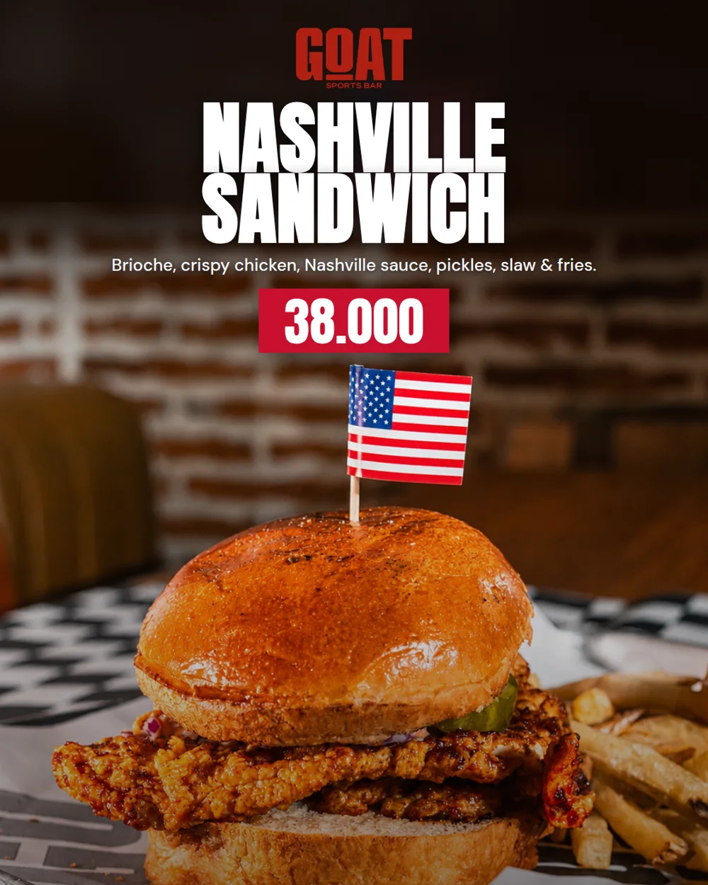 Sandwich Nashville — $38.000